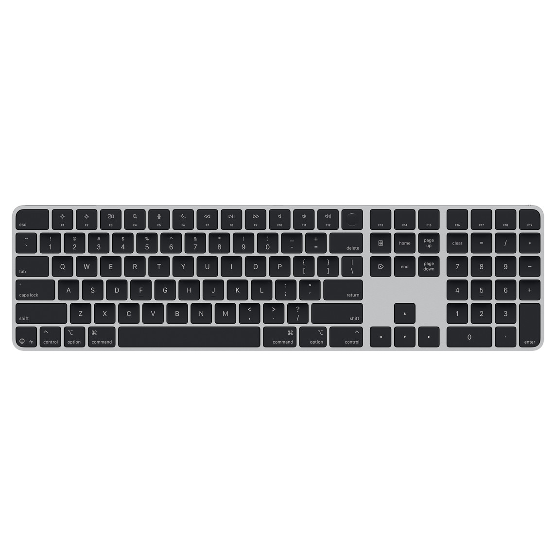 Magic Keyboard with Touch ID and Numeric Keypad for Mac models with Apple silicon (USB–C) - US English - Black Keys