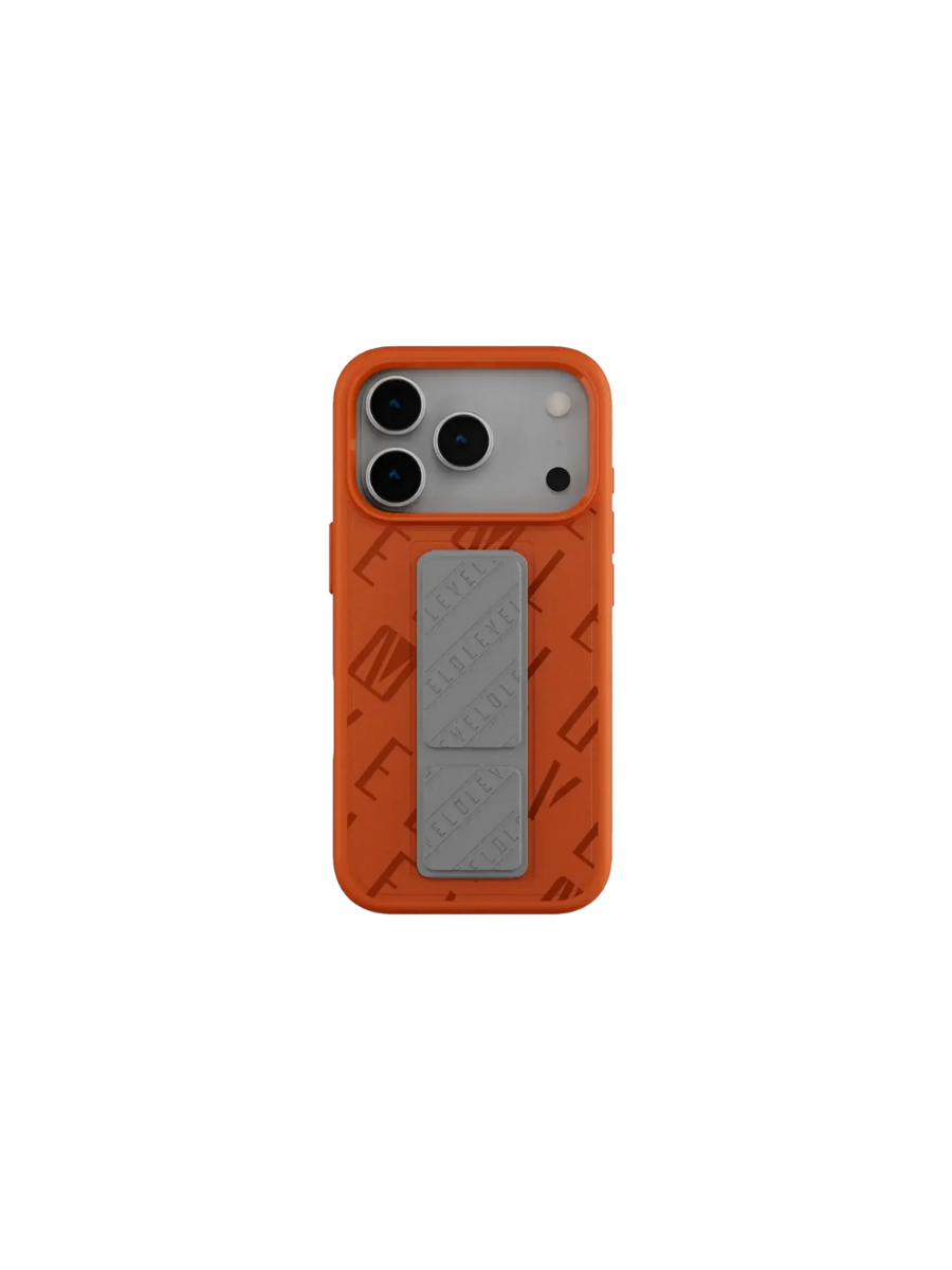 Levelo Morphix Vallo Faux Leather Gripstand Case for iPhone 17 Pro Max