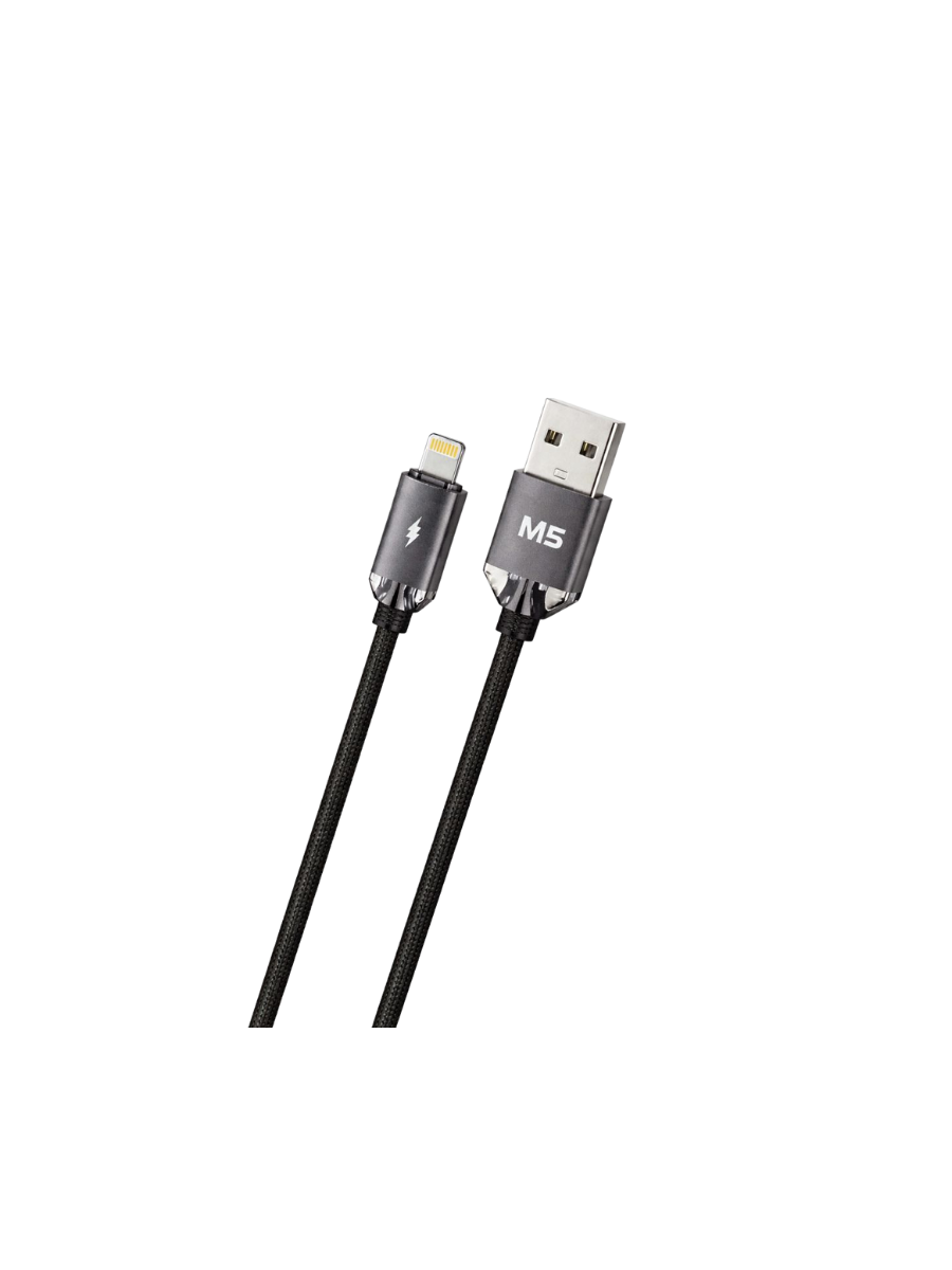 M5 Braided Data Cable (Model M-263) is a USB-A to Lightning cable
