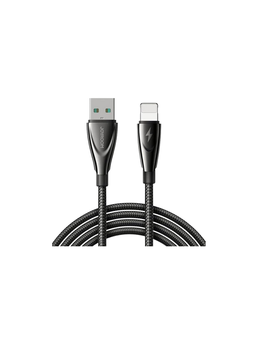 JOYROOM USB-A to Lightning Data Cable (3A Fast Charging, 1.2m / 4ft, Zinc Alloy Connector)